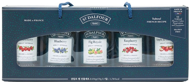 샹달프 잼 5종 세트 3호, 850g, 1세트