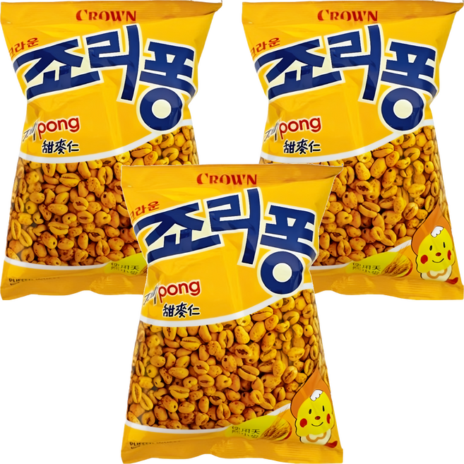 CROWN 皇冠 Jollypong 甜麥仁, 90g, 3包