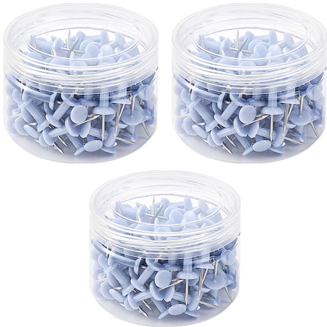 OTO 歐迪奧文具 美式工字型圖釘 23mm 丁香紫, 300個, 3盒