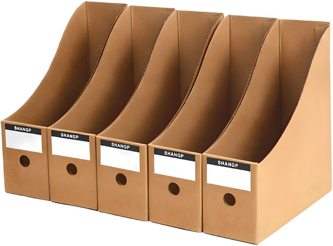 크라프트 서류정리 꽂이, 혼합색상, 5개