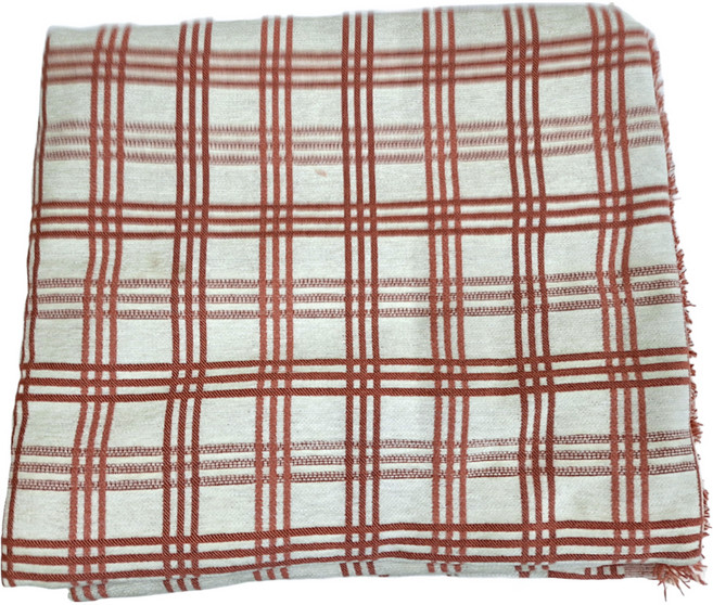 全蓋式3人沙發巾, 格子桔, 1個