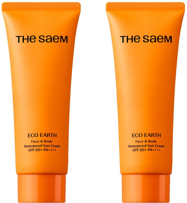 더샘 에코 어스 페이스 앤 바디 워터프루프 선크림 SPF50+ PA++++, 100g, 2개