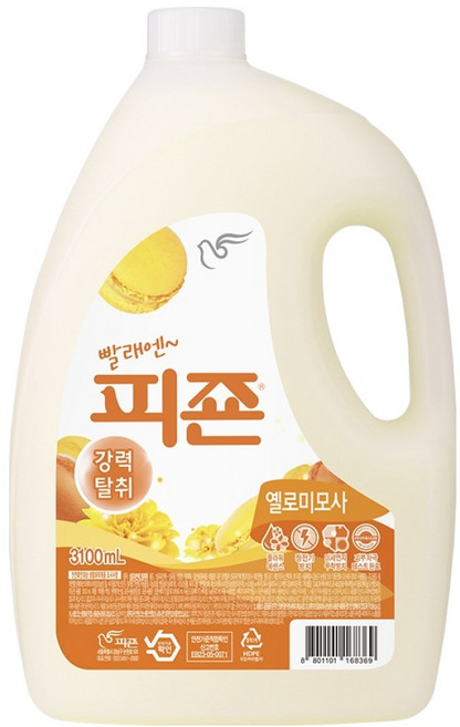 피죤 레귤러 섬유유연제 옐로미모사 본품, 3.1L, 1개