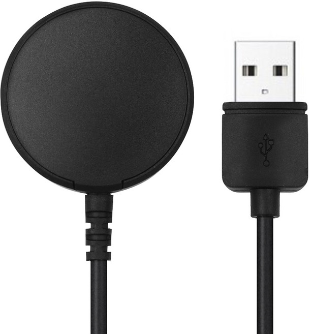 홈플래닛 무선충전기 1m (삼성 갤럭시워치 6 5 Pro 4 클래식 3 액티브 2 1 호환), 블랙, 1개