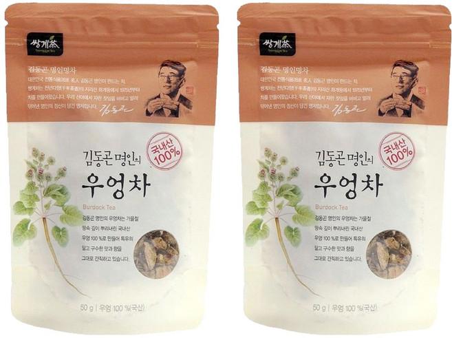 쌍계명차 김동곤명인의 우엉차, 50g, 1개입, 2개
