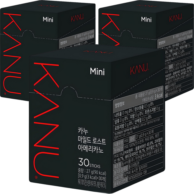 카누 마일드 로스트 아메리카노, 900mg, 30개입, 3개