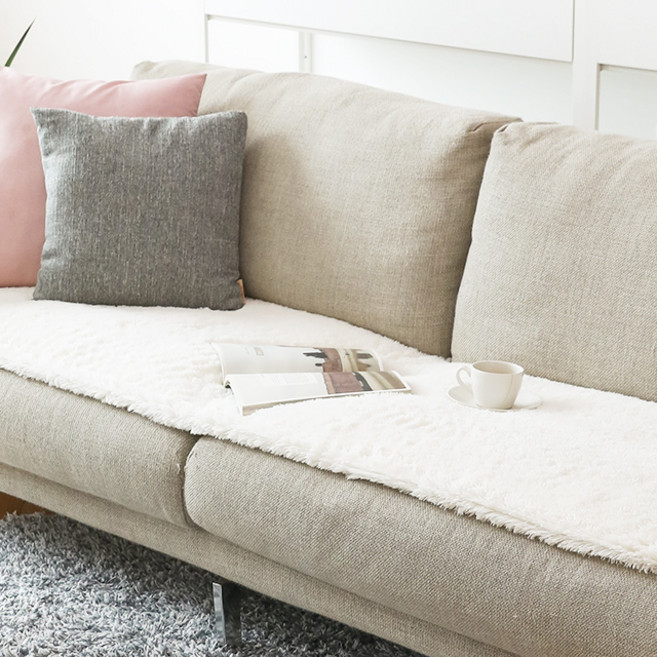 스칸디앤홈 포근한 터치미 25mm 샤기 양털ST 쇼파패드 논슬립 소파패드