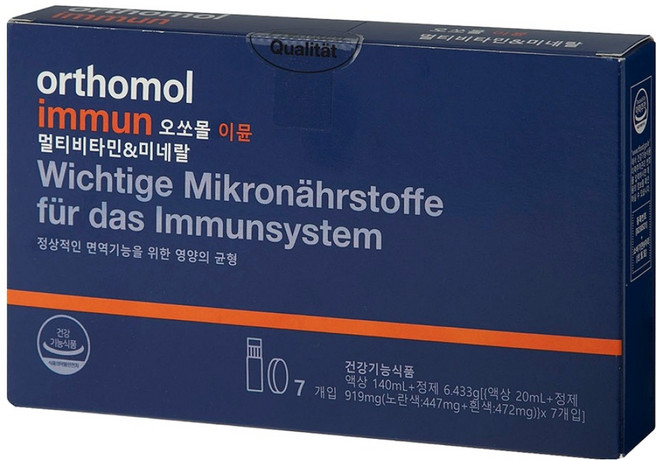 orthomol 免疫綜合維他命礦物質, 1個, 7冊