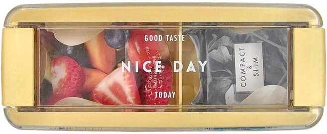 Lustroware 岩崎 日式小清新 兩段式防油污微波便當盒 B-1488 680ml, 黃色, 1個