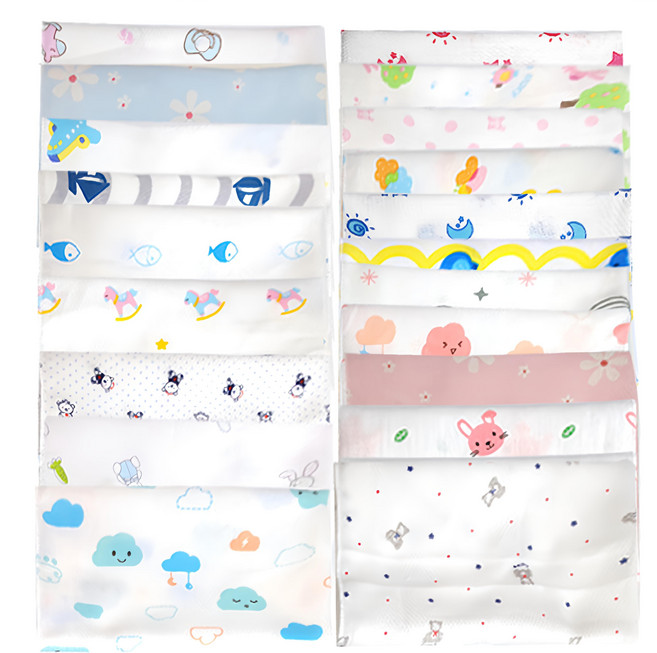 Avade 卡通紗布手帕組 K款 20入