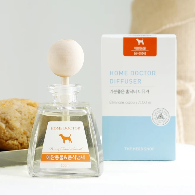 더허브샵 홈닥터 디퓨져, 애완동물&음식냄새, 100ml, 1개 - 쿠팡