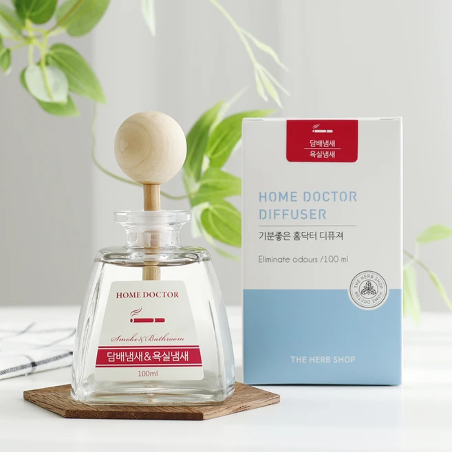 더허브샵 홈닥터 디퓨저, 담배냄새&욕실냄새, 100ml, 1개 - 쿠팡
