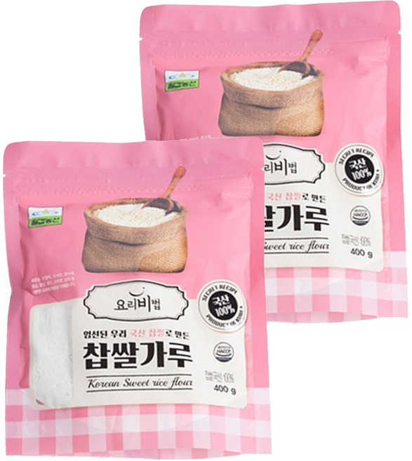 七甲農山糯米粉, 400g, 2包
