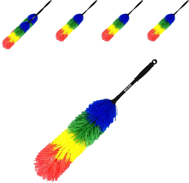 월드크린 그물망 먼지털이개 대, 혼합색상, 6개