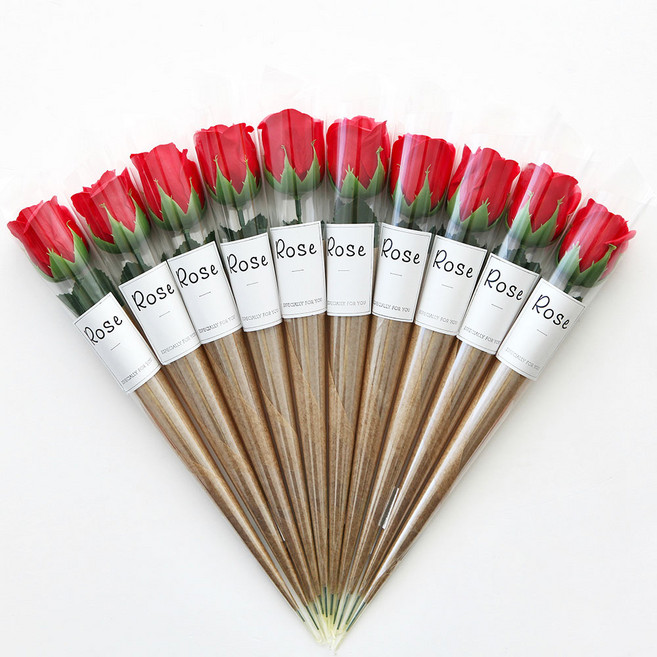 포포팬시 크라프트 비누장미꽃, 혼합색상, 10개