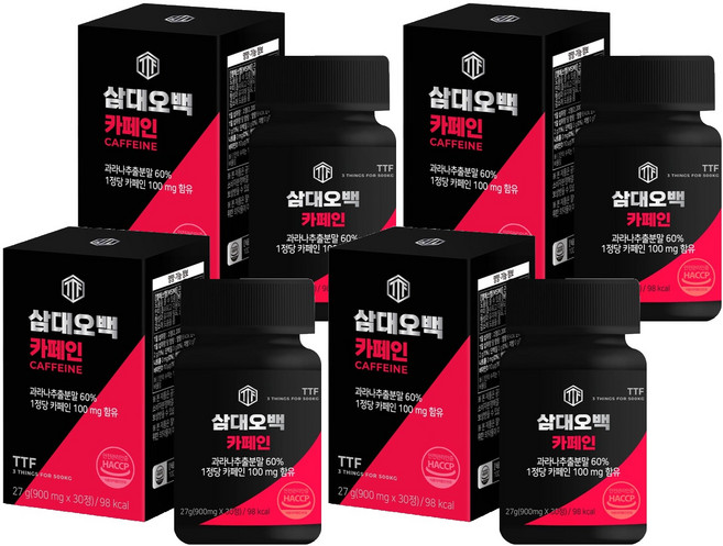 삼대오백 카페인, 30정, 4개