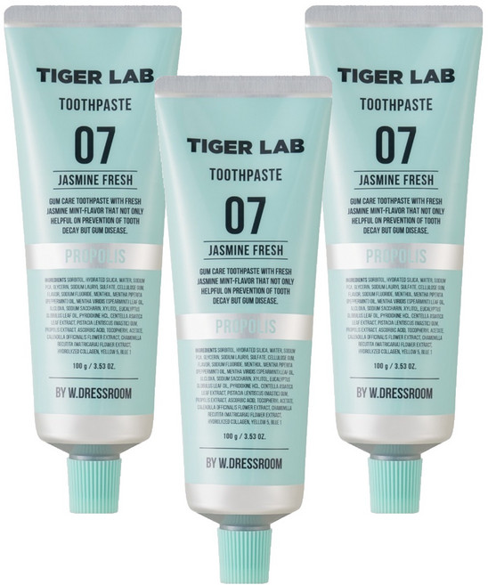 타이거랩 프레시 잇몸 케어 치약, 100g, 3개