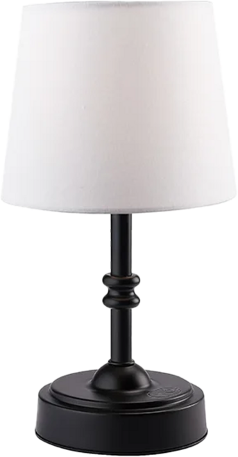 ALIT Mini LUNA LED無線布罩充電桌燈/床頭夜燈 四段觸摸開關 金屬布藝 5V/2W, 霧面黑