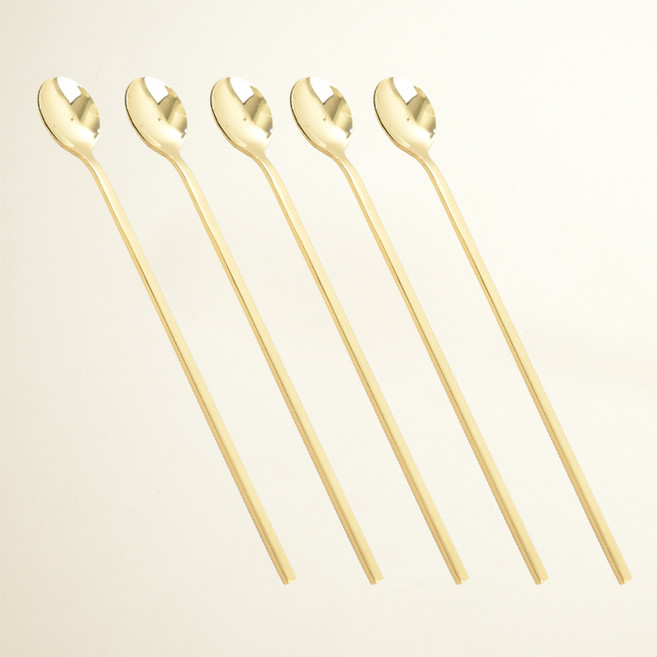 해모 윌리브 국산 304스텐 라르고2 티타늄 커트러리 티스푼 중, 5개, 단품