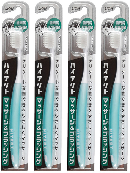 LION 獅王 台灣公司貨 牙周淨護牙刷 成人用 顏色隨機, 1入, 4支