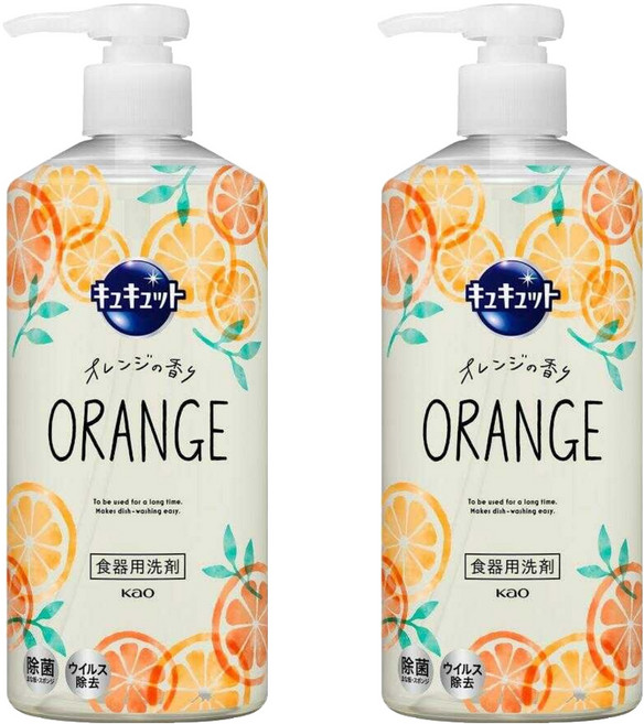 Kao 花王 Cucute 珂珂透 按壓式洗碗精 柑橘, 480ml, 2瓶