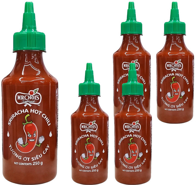 미스터초이스 스리라차 핫 칠리 소스, 250g, 5개