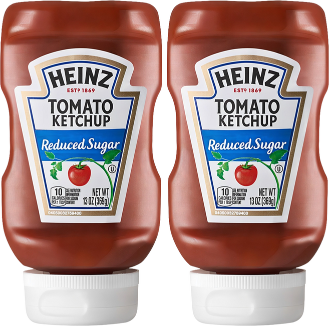 하인즈 리듀스드 토마토 케첩, 369g, 2개
