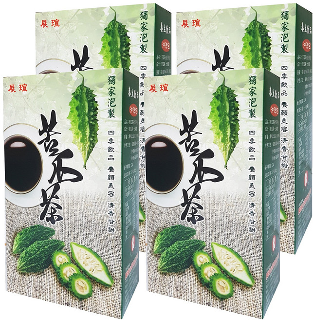 展瑄 苦瓜茶 複合茶包 75g, 2.5g, 30包, 4盒
