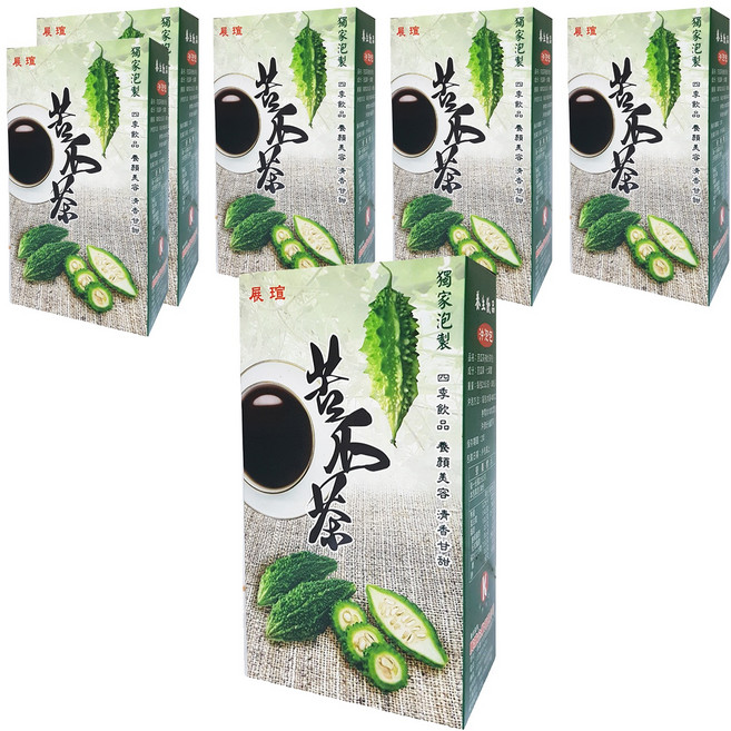 展瑄 苦瓜茶 複合茶包 75g, 2.5g, 30包, 6盒
