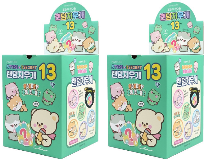핑크풋 500 랜덤지우개 13탄, 랜덤발송, 2세트