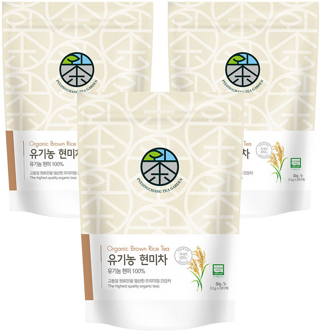 평창다원 유기농 현미차, 1.5g, 20개입, 3개