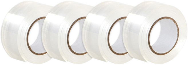 Tamsaa 矽膠雙面膠帶 透明, 4捲