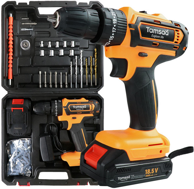 탐사 파워 해머 전동드릴 세트 2.0Ah, 1세트