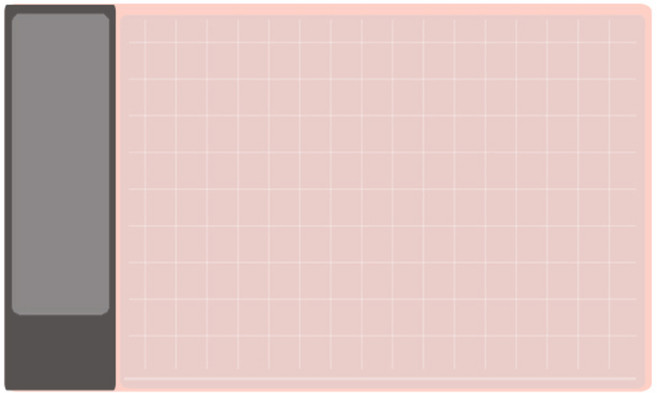 토비메모리 와이드데이 데스크매트, 핑크 + 그레이