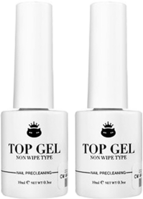 캣워크 논와이프 파우더 전용 탑 젤, 2개, 10ml