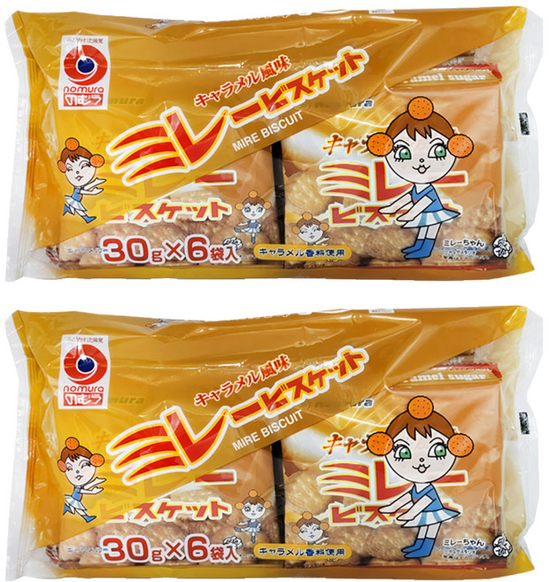 nomura 野村美樂 焦糖美樂園餅, 180g, 2袋