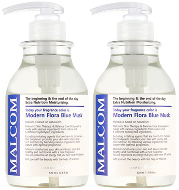 Malcolm Modern Flora Bloomersk 沐浴露, 520ml, 2瓶