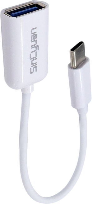 SinCyuan 欣銓 TYPE-C-USB OTG轉接線, 白色, 16.5cm, 1條