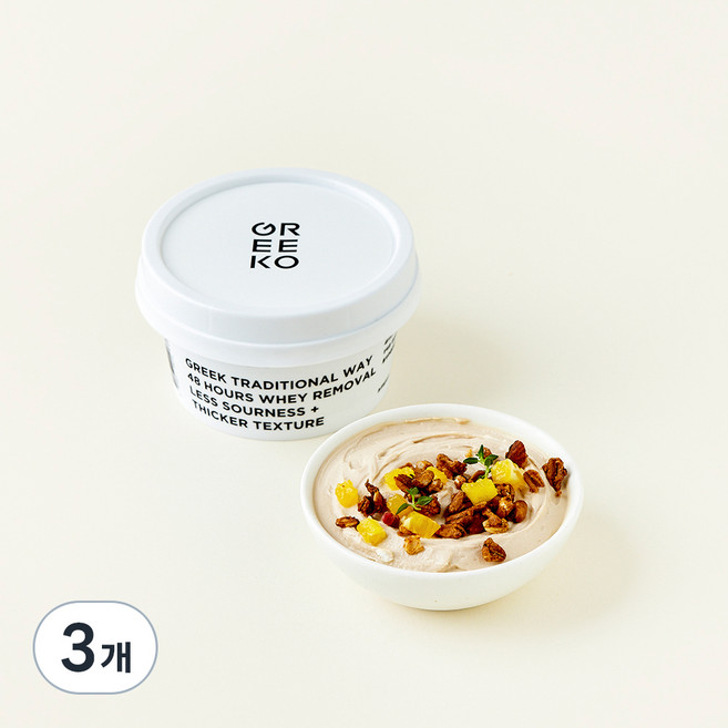 그릭오 홍차 밀크티 그릭 요거트, 100g, 3개