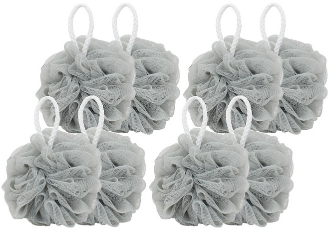 소낙소낙 슈퍼 소프트 샤워볼, 그레이, 2개입, 4개