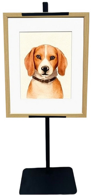 로커스 세워놓는 A3 A4 액자 받침대, 1개, 검정색