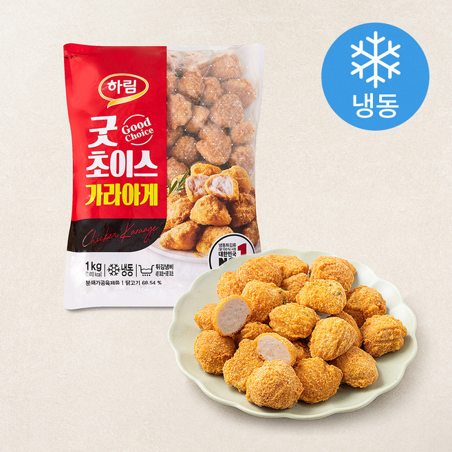 하림 굿초이스 가라아게 (냉동), 1kg, 1개