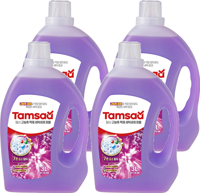 Tamsaa 高濃縮洗衣精, 3L, 4瓶