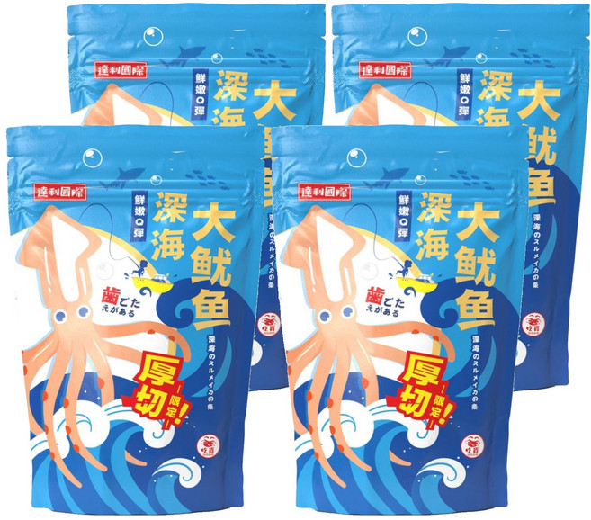 達利國際 深海大魷魚 原味, 100g, 4包