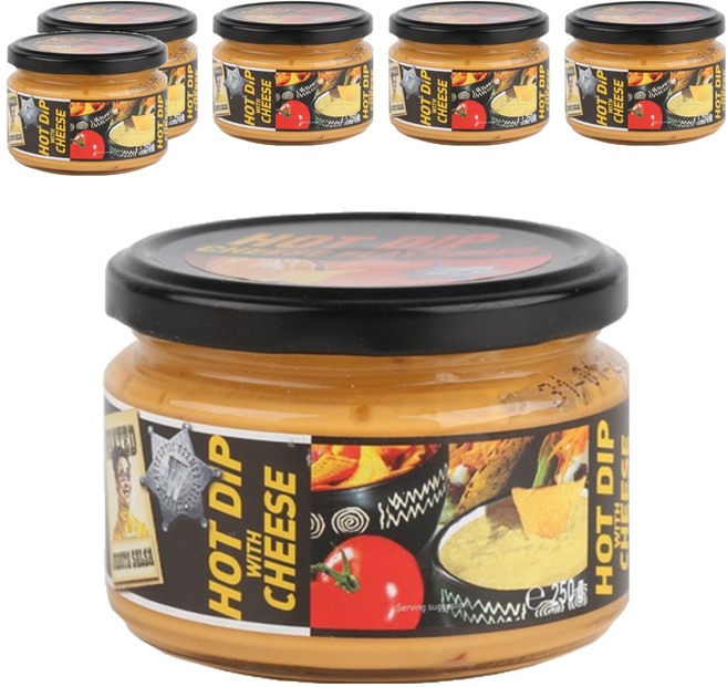 원티드 매운 치즈소스, 250g, 6개