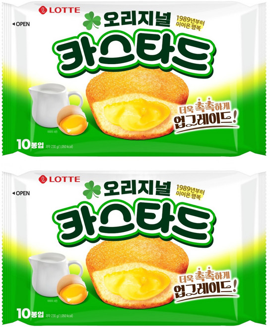 롯데 카스타드 오리지널, 230g, 2개