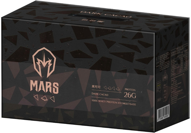 MARS 戰神 水解乳清蛋白 黑可可 60包, 2.1kg, 1盒