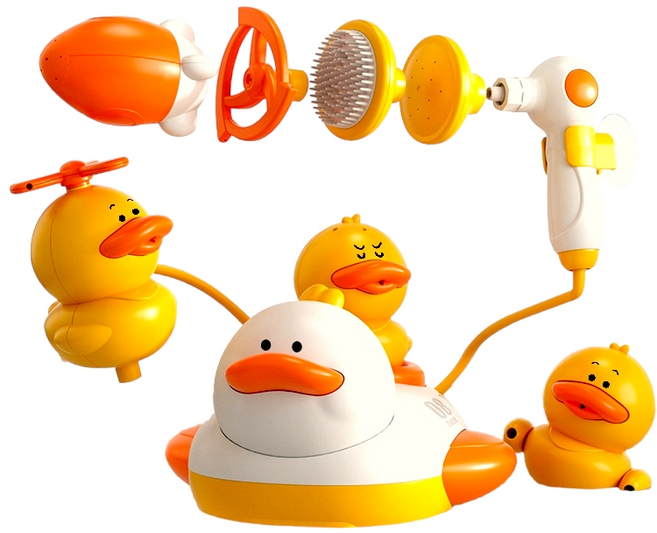 키저스 오키보트 샤워기 분수놀이 목욕놀이완구, 혼합색상, 1개