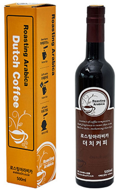 로스팅아라비카 에티오피아 아바야 게이샤 G1 더치커피 답례품, 500ml, 1개입, 1개