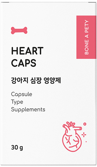 본아페티 강아지 하트 캡스 영양제, 60정, 심장, 1개